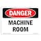 Signmission OSHA Danger Sign, Machine Room, 5in X 3.5in Decal, 10PK, 5" W, 3.5" H, Landscape, PK10 OS-DS-D-35-L-1673-10PK - alternate 1
